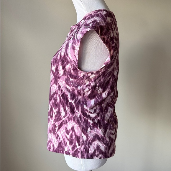 Duluth Trading Company Suit Up Swim Built In Bra Cap Sleeve Top - Picture 4 of 10